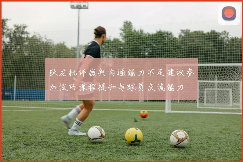 狄龙批评裁判沟通能力不足建议参加技巧课程提升与球员交流能力